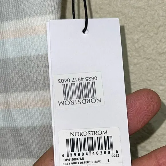 💜 BP x Claudia Sulewski Striped Ribbed Bodysuit Nwt - Picture 6 of 12